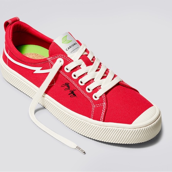 Cariuma Shoes - CARIUMA OCA Low Gerry Lopez Red Canvas Sneakers Women S 10